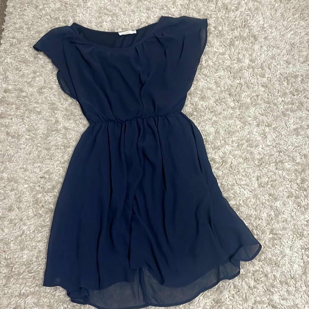 Beautiful navy cocktail Francesca’s “Lush” brand dress
